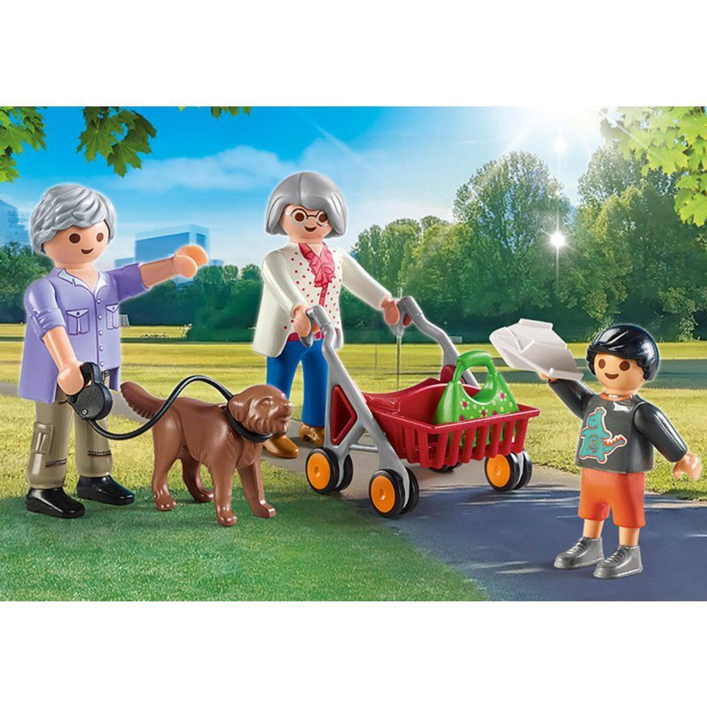 Playmobil - Бабушка и дедушка с внуком 70990