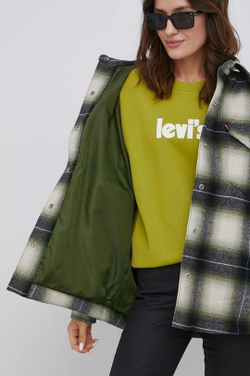Куртка утепленная женская LEVI'S WOOL SHACKET CELINE PLAID SHACKET