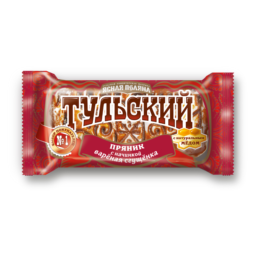 Пряник Тульский Ясная Полянат с вареной сгущенкой 130 гр