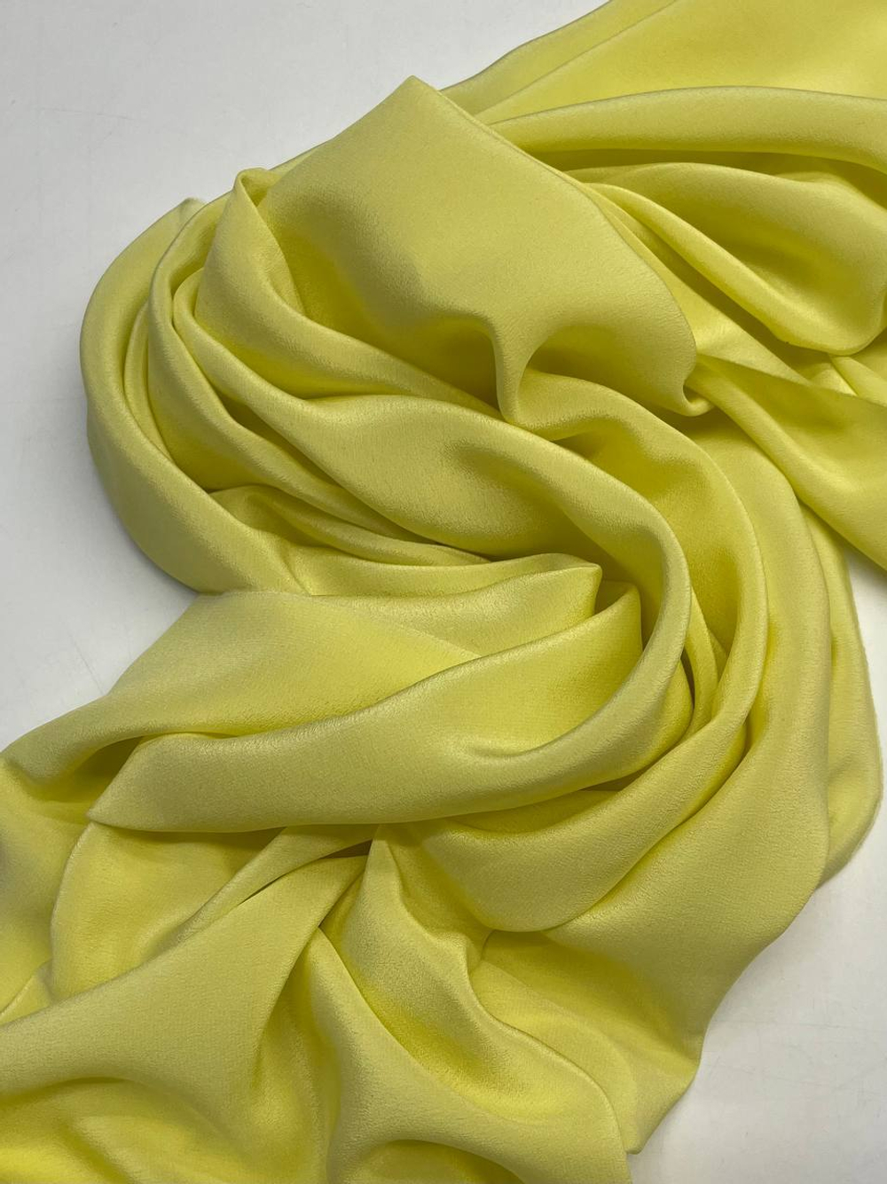 Шелк креп-шифон лимонный