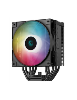 Кулер для процессора DEEPCOOL AG500 DIGITAL ARGB LGA1700/1200/115X/AM5/AM4 (9шт/кор, TDP 240W, PWM, ARGB Fan 120mm, 5 тепл. трубок) RET
