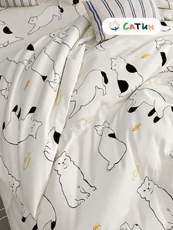 Наволочка комплект 2шт Milky Garden "Кошки" 40х60 см