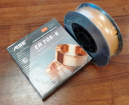 Проволока сварочная полированная R70S-6P Ø1,2мм 15кг НАКС RSE