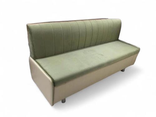 Кухонный диван со спальным местом зеленый ткань дерево