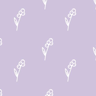 Бесшовный принт c зимней ботаникой