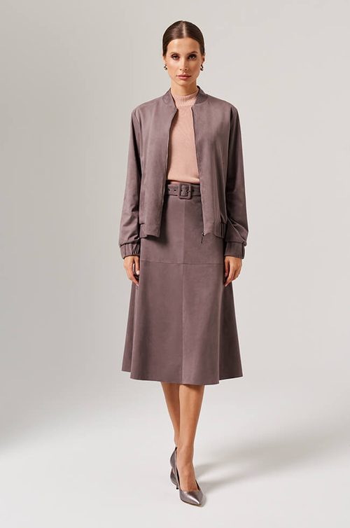 1906 Блузон женский (серо-розовый)