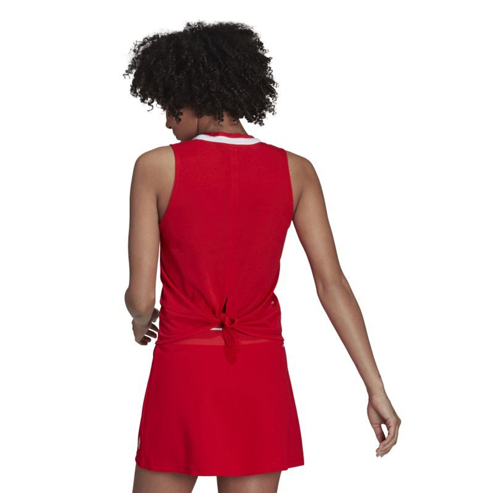 Женский топ теннисный Adidas Club Knot Tank W - красный