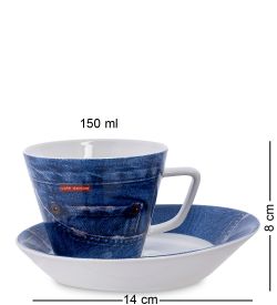 Topchoice TC-05 Чайный набор на две персоны «Джинсовая симфония» (Cafe denim)