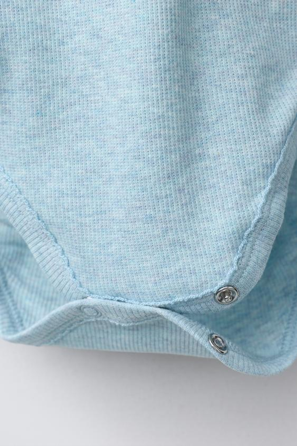 ZARA НАБОР ИЗ ТРЕХ БОДИ В РУБЧИК С ВЫРЕЗОМ КИМОНО, ЦВЕТ МОРСКОЙ ВОЛНЫ