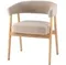 Стул обеденный Zubo с деревянными ножками бежевый