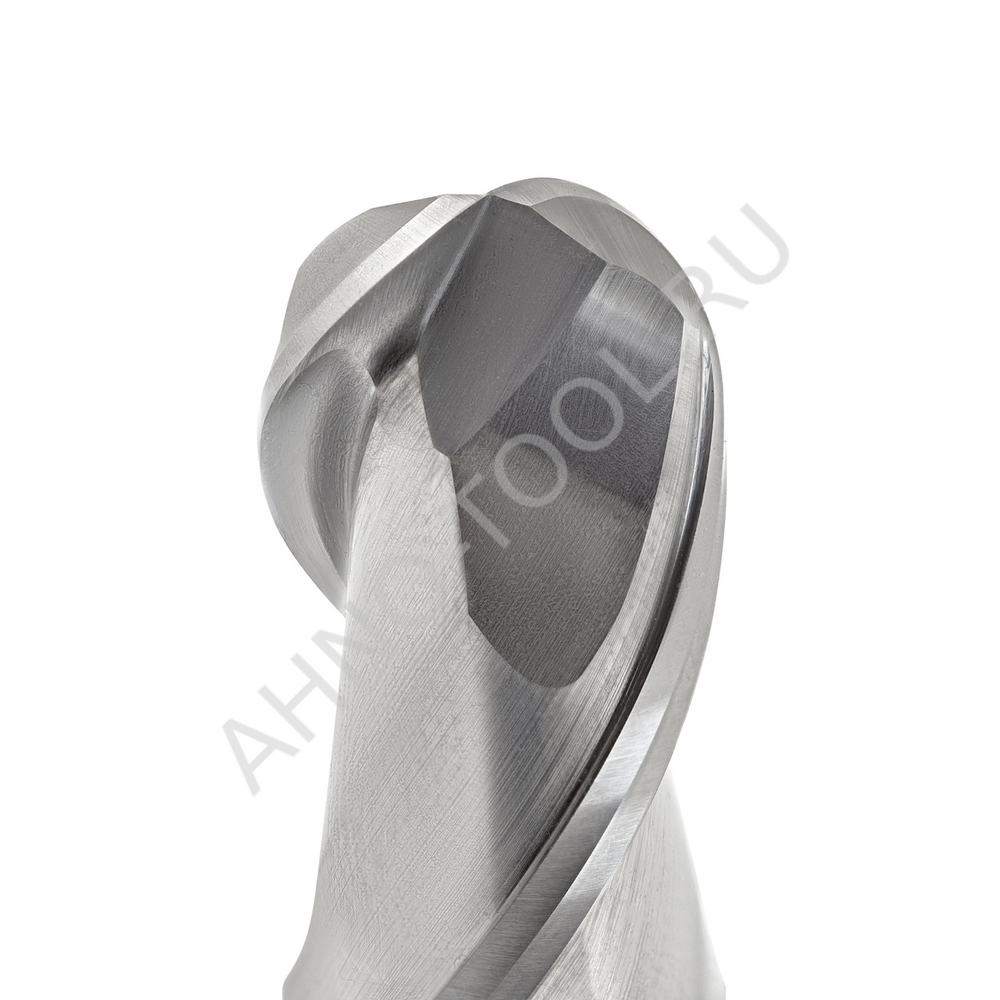 Фреза твердосплавная сферическая 6мм (L=50, l=12, хв=6) Z2 35° по алюминию и цвет.металлам BRAL-2B-R3.0 AHNO