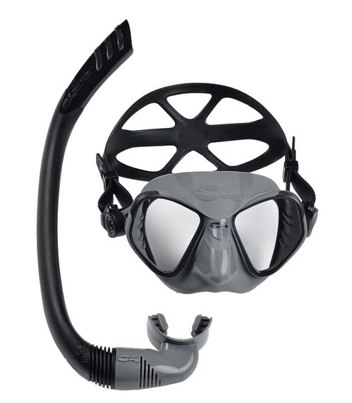 Набор маска+трубка+ласты в сумке C4 Carbon Umberto Pelizzari