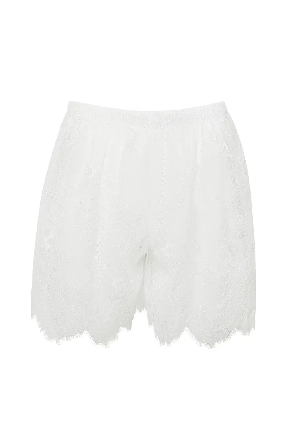 "Petals of Tenderness" Шорты прозрачные из кружева.