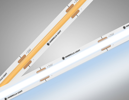 Ambrella Светодиодная лента Ambrella Light GS4753 COB 528Led/14W m/ 24V IP20 6500K/ 5m*10mm*2mm (2 конт.) LED Strip 24V GS4753