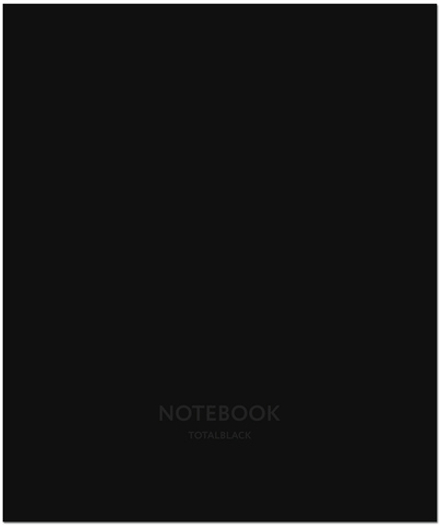 Тетрадь общая 48л.,  "TotalBlack"