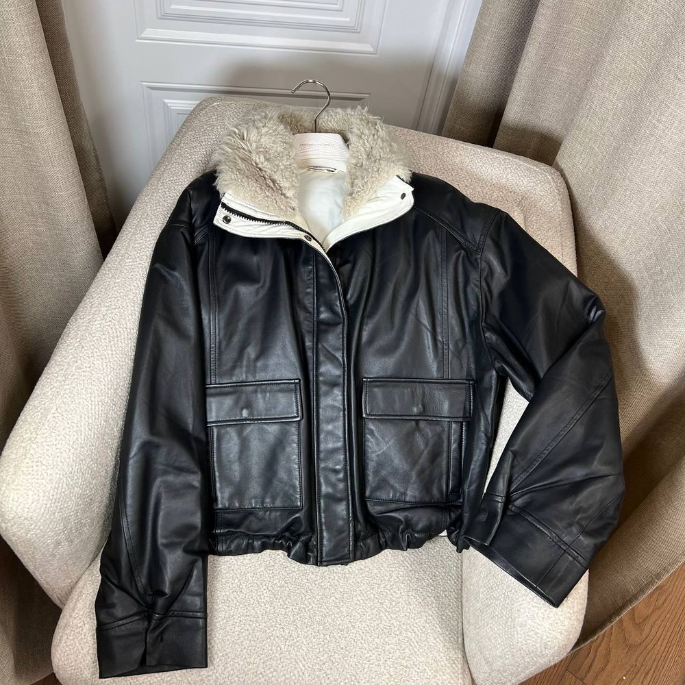 Кожаная куртка Brunello Cucinelli