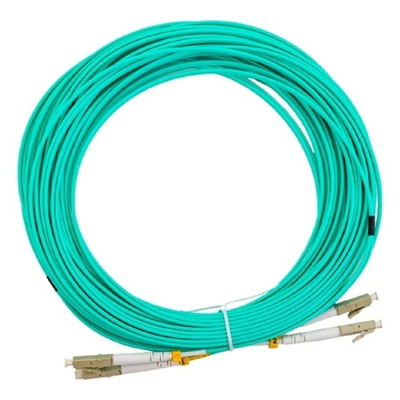 Hyperline FC-D2-503-LC/PR-LC/PR-H-15M-LSZH-AQ Патч-корд волоконно-оптический (шнур) MM 50/125(OM3), LC-LC, duplex, 10G/40G, LSZH, 15 м