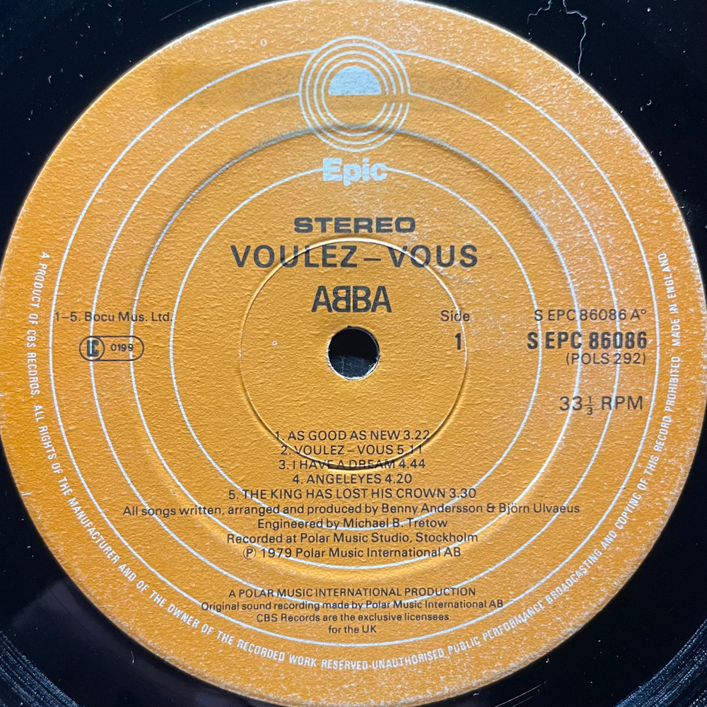 ABBA - Voulez-Vous (Англия 1979г.)