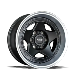 Диск колёсный литой BLACK MUD M550 R18 8.5 ET0 Matte Black / Machined Lip