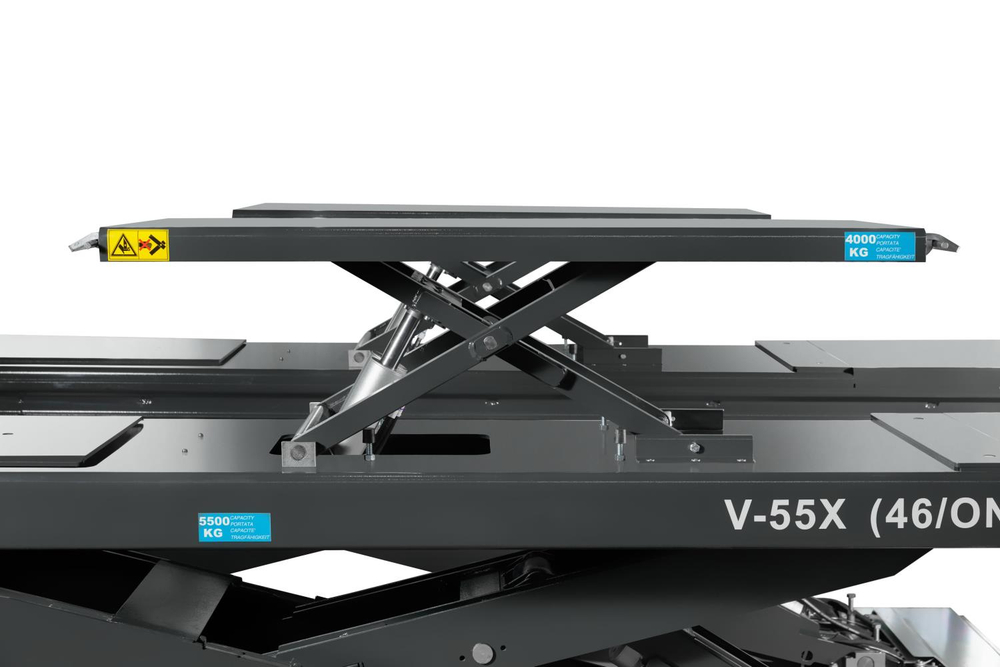 Автоподъемник ножничный ROSSVIK PRO V-55X (46/ON) напольный для р/с, г/п 5.5т, 380В RAL7040 Серый