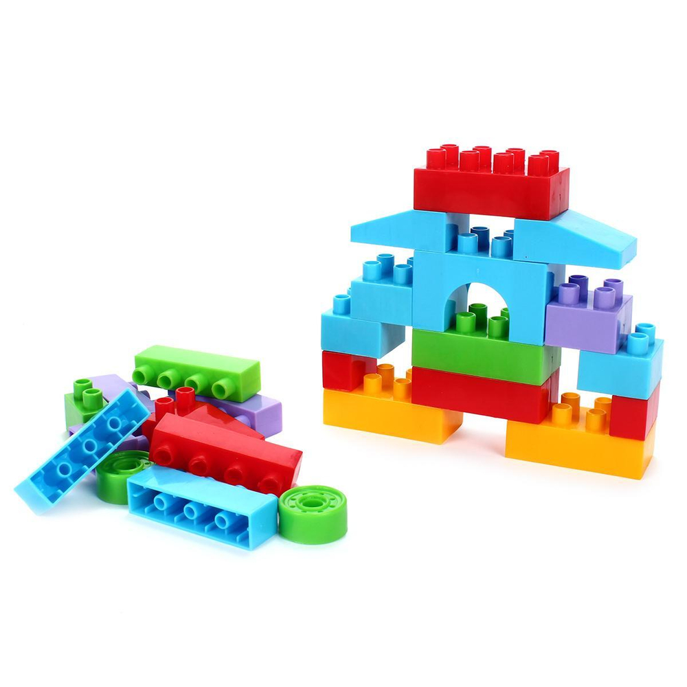 Конструктор в ведре BLOCKS №44. Артикул Арт.№044 (в наборе детали конструктора, ведро, крышка от вед