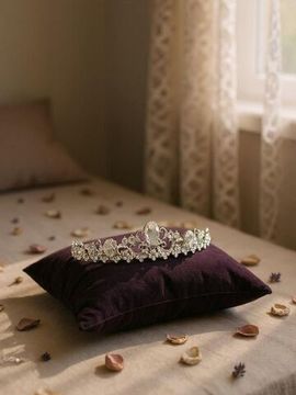 Диадема стразы Высота: 3см Цвет: серебро "Летто" (Итальянский дизайн)