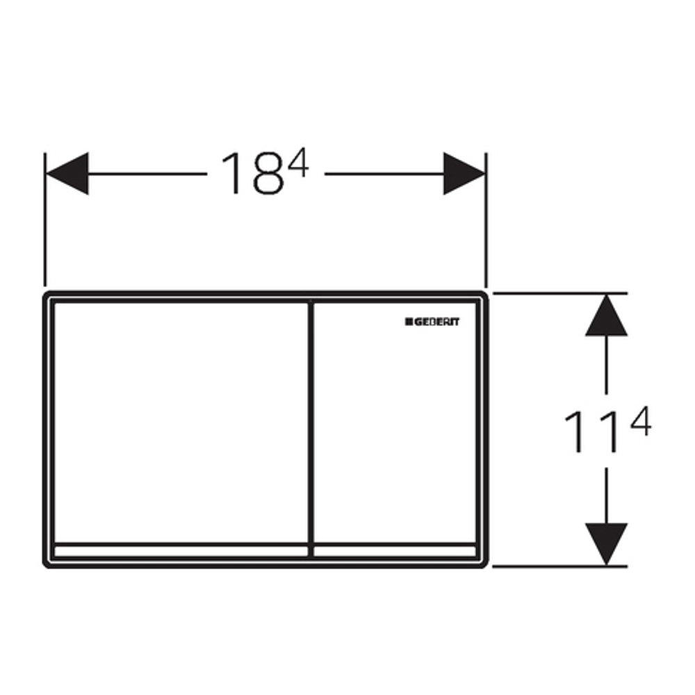 Смывная клавиша GEBERIT Omega60 115.081.SQ.1