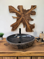 Раковина из речного камня RS-65893 63х46х15 из натурального камня