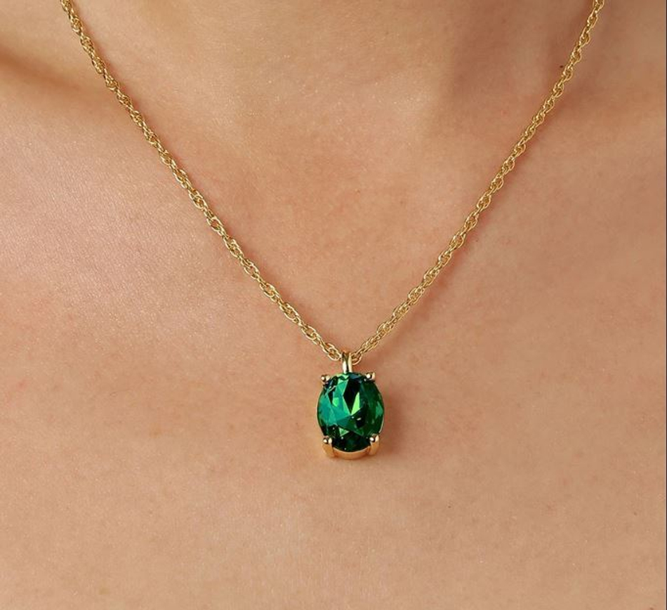 Колье Dyrberg Kern BARGA SG EMERALD GREEN 430153