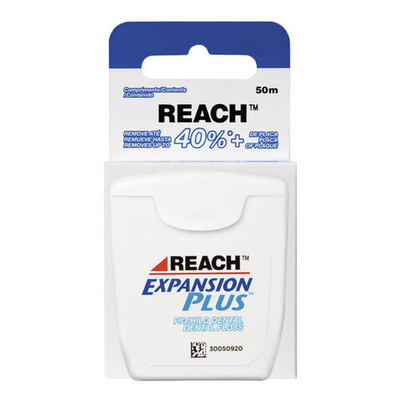 Зубная нить Reach пропитанная воском 50 м