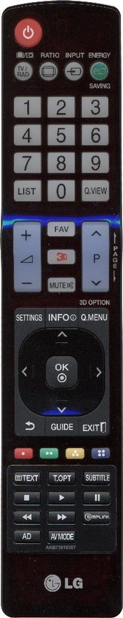 Пульт LG AKB73615307 оригинальный