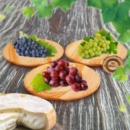 Набор деревянных тарелок Art of Siberia из сибирского кедра 3шт. TN29