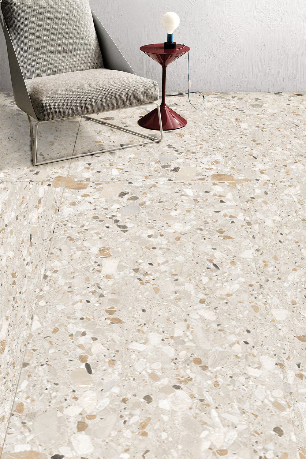 Realistik Laxveer Terazzo Crema Carving 60x120