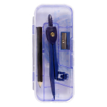 Готовальня 7 предм. в пенале: циркуль под карандаш, карандаш, точилка, 4 линейки, С-30641