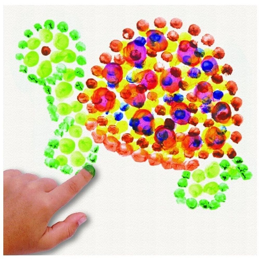 Краски пальчиковые JOVI (Испания), 6 цветов по 125 мл, на водной основе, в баночках, 560/S