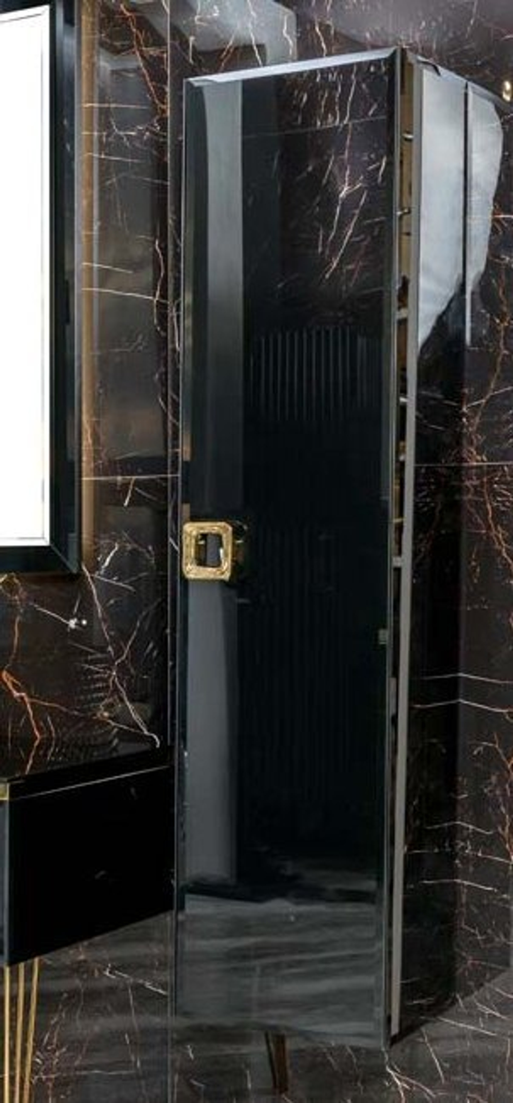 Armadi Art Пенал LUCIDO Глянцевый черный RAL9005