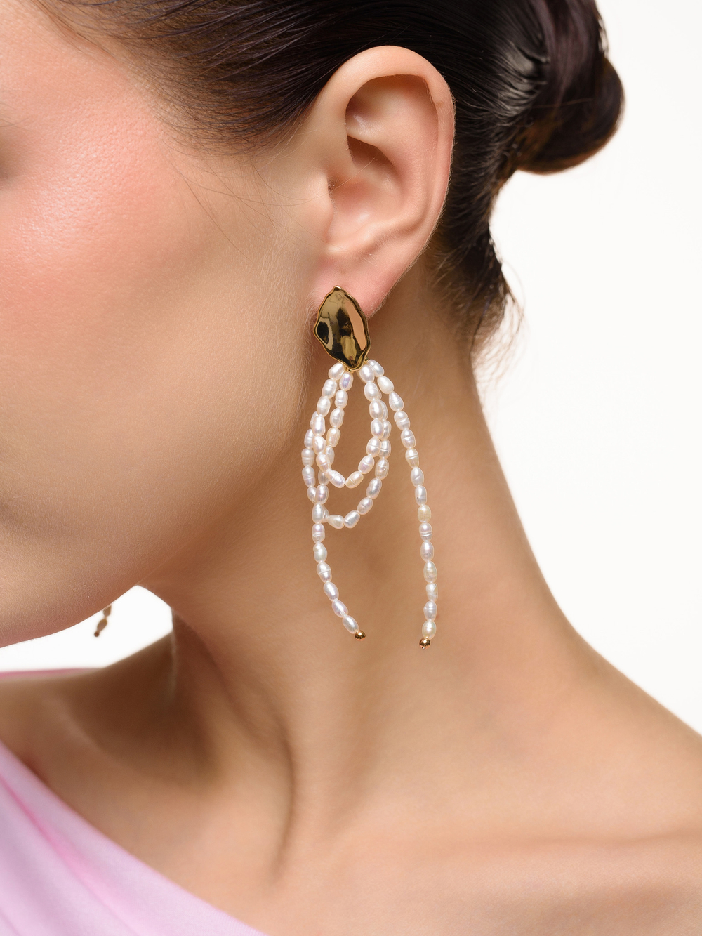 Серьги "Glide bow" Gold