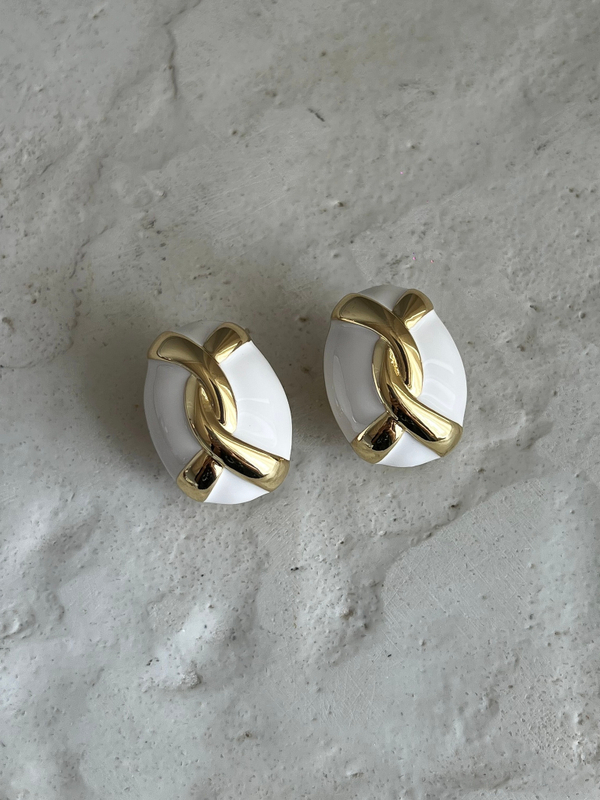 Серьги имиджевые овал