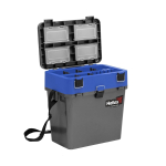 Ящик рыболовный зимний для хранения снастей серый/синий