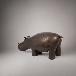 Банкетка Пуф Бегемот Коричневый малый