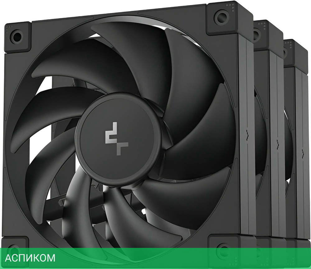 Комплект вентиляторов для корпуса DeepCool FD12-3 IN 1 Black (R-FD12-BKNPN3-G)