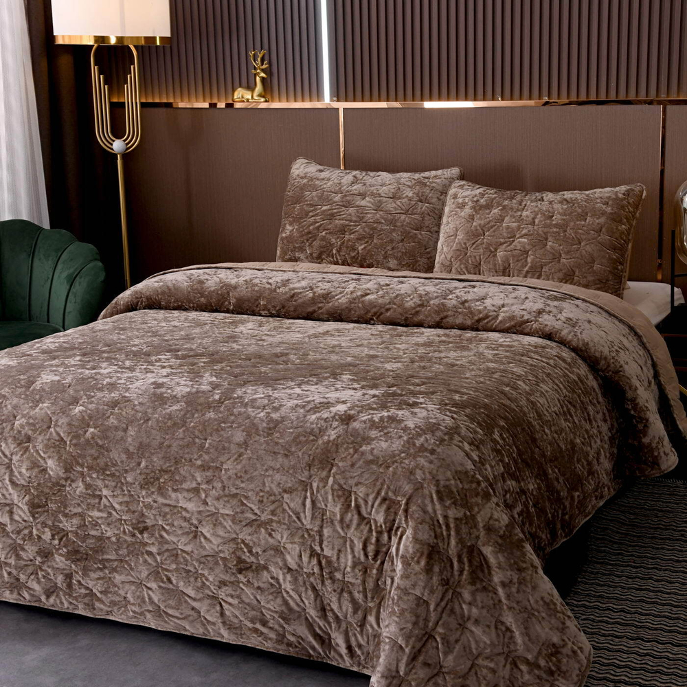 Покрывало 240x260 Sofi De MarkO Алира цвета капучино