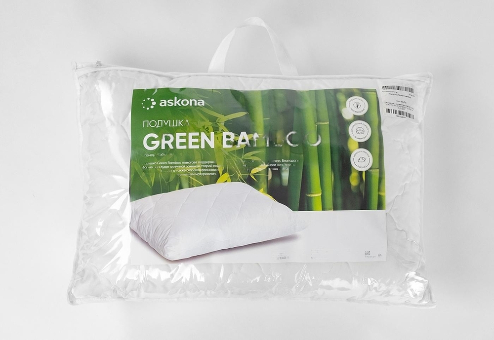 Подушка АСКОНА GREEN BAMBOO, 50*70 см, полиэфирное волокно