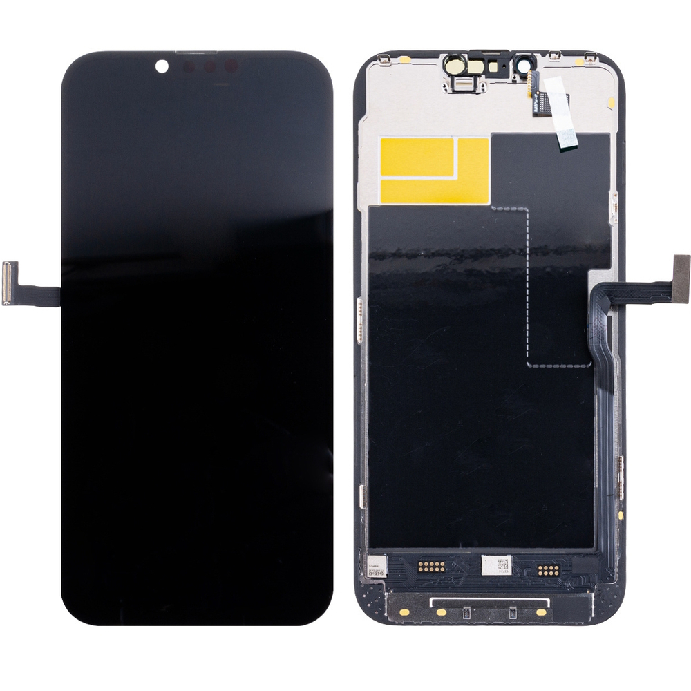 Дисплей iPhone 13 Pro Max с тачскрином Черный - (Soft OLED, Full HD, 120 Гц) (площадка под IC)