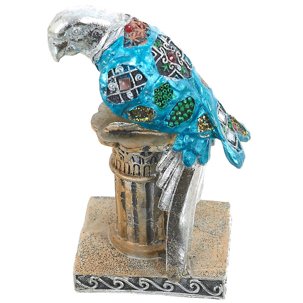 Фигурка декоративная "Попугай" h=15,5см. (3вида) (транспортная упаковка)