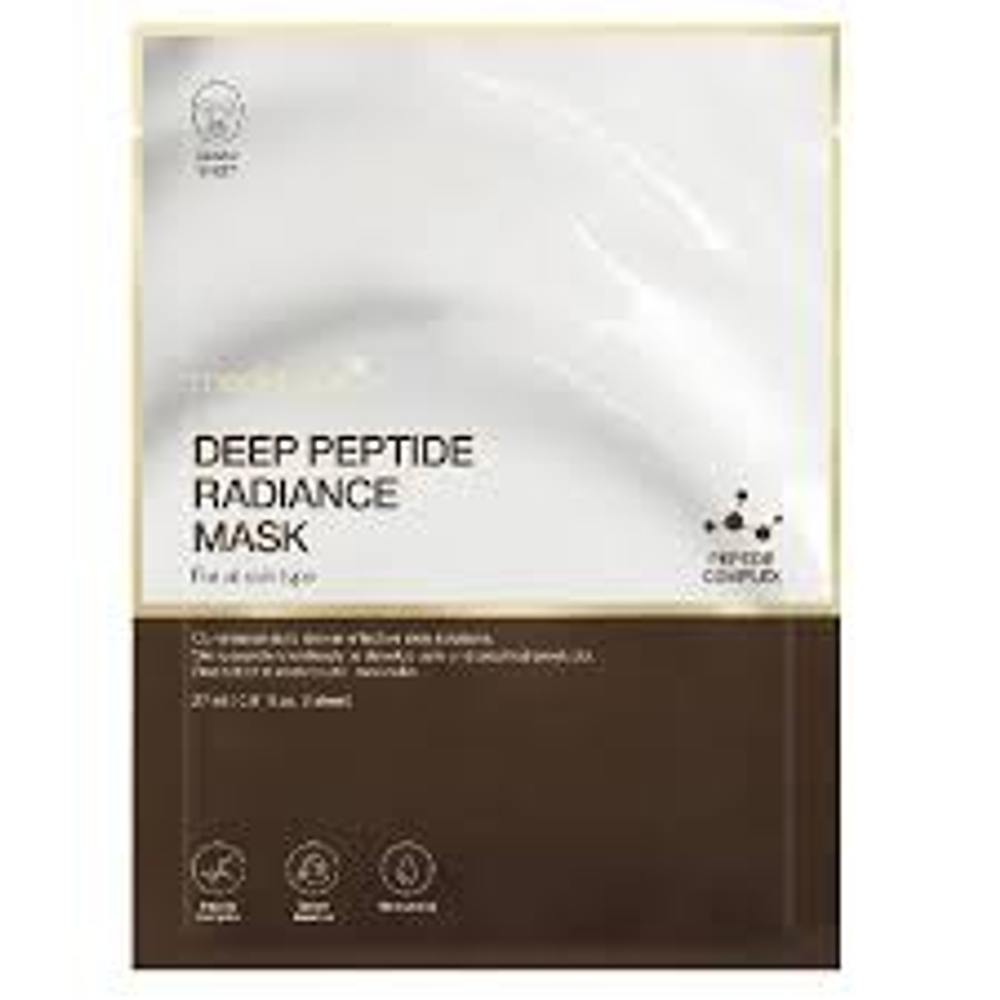 Medicube Омолаживающая тканевая маска с пептидами для сияния кожи Deep Peptide Radiance Mask, 27 гр