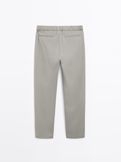 Massimo Dutti Джоггеры из смесового хлопка. серо-коричневый