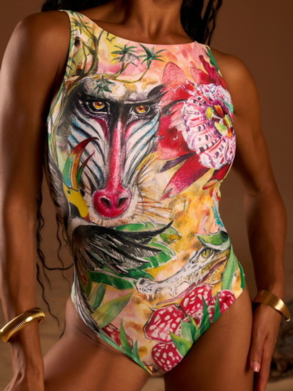 Купальник слитный Павиан