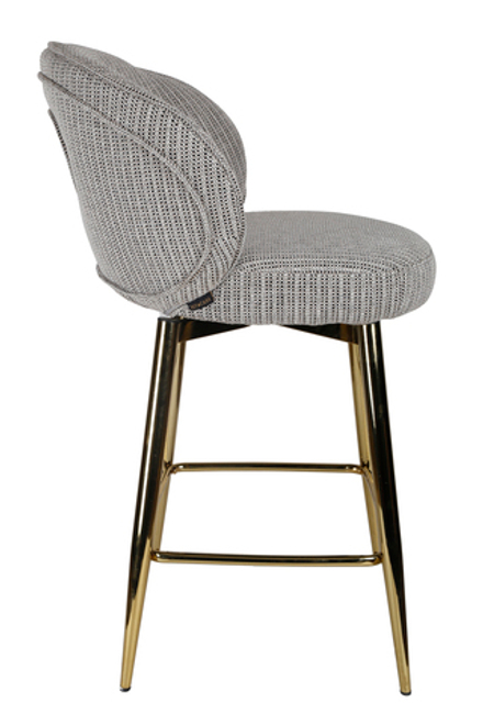 Стул барный Ist Casa Россо, белый крем, золото