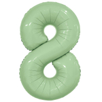 Шар фольгированный Цифра 8 101 см (Зеленый)
